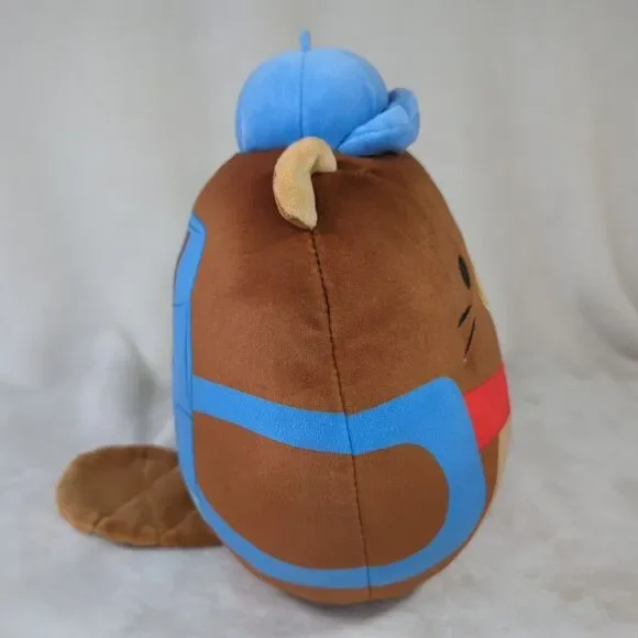 Squishmallows Chip The Beaver Back To School 9" Plush Hat Backpack Tail Kellytoy - Picture 3 of 7